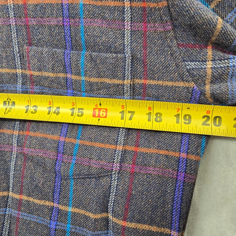 Pendleton Size Medium Plaid Wool Flannel Shirt Gr… - image 3